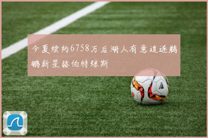 今夏续约6758万后湖人有意追逐鹈鹕新星赫伯特琼斯